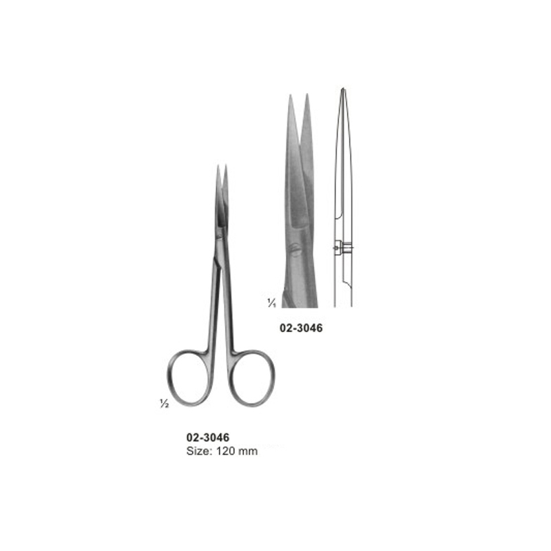 IRIS Delicate Surgical Scissor Straight 120 mm