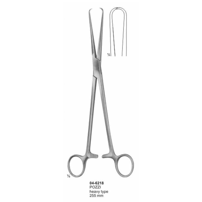 Pozzl Heavy Type Uterine Tenaculum Forceps 255 mm